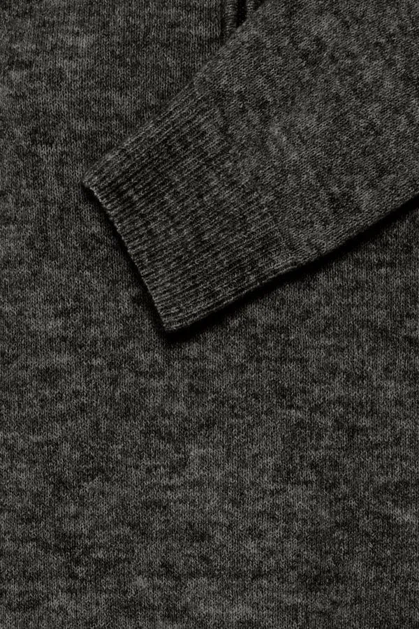 Fransa Knitted Dress Charcoal Grey
