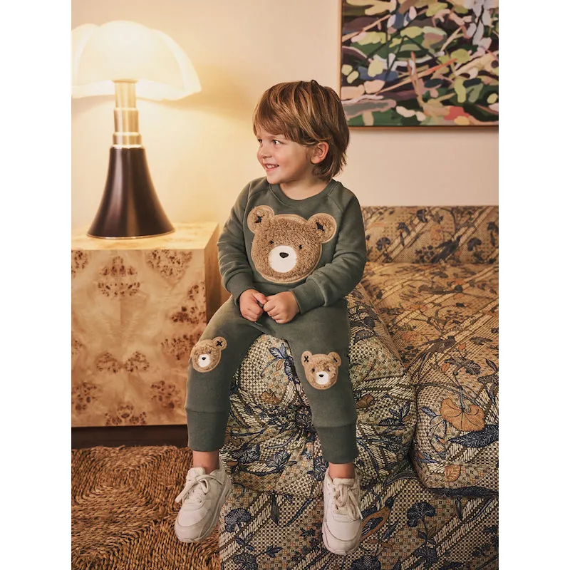 Huxbaby Light Spruce Furry Huxbear sweatshirt - Fleece