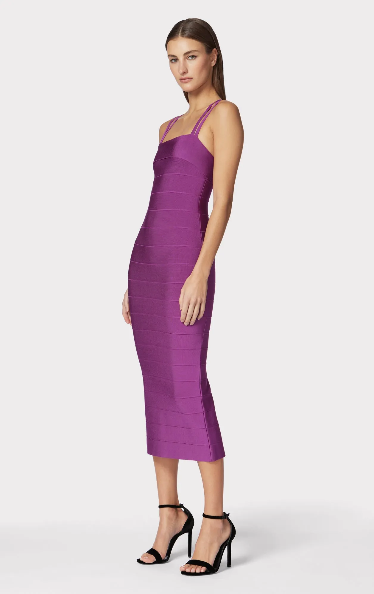 ICON STRAPPY MIDI DRESS